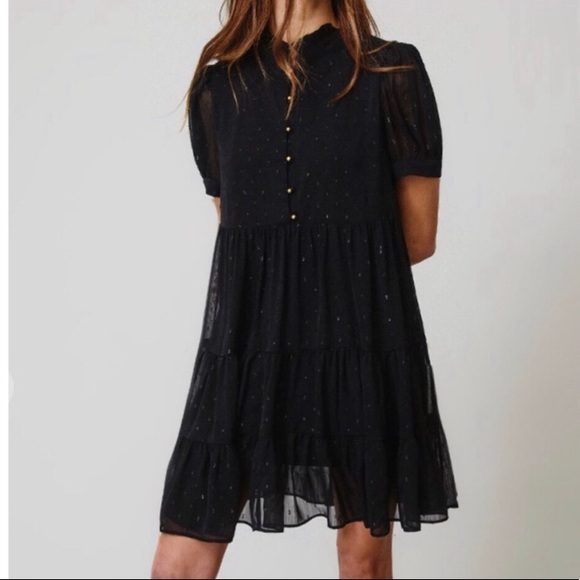 LAST ONE ! Boho Gorgeous Black Dress ONLY SIZE SMALL 🎉HOST PICK🎉 X 2 - Picture 2 of 4